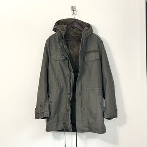 Men's German Olive Hooded Jacket